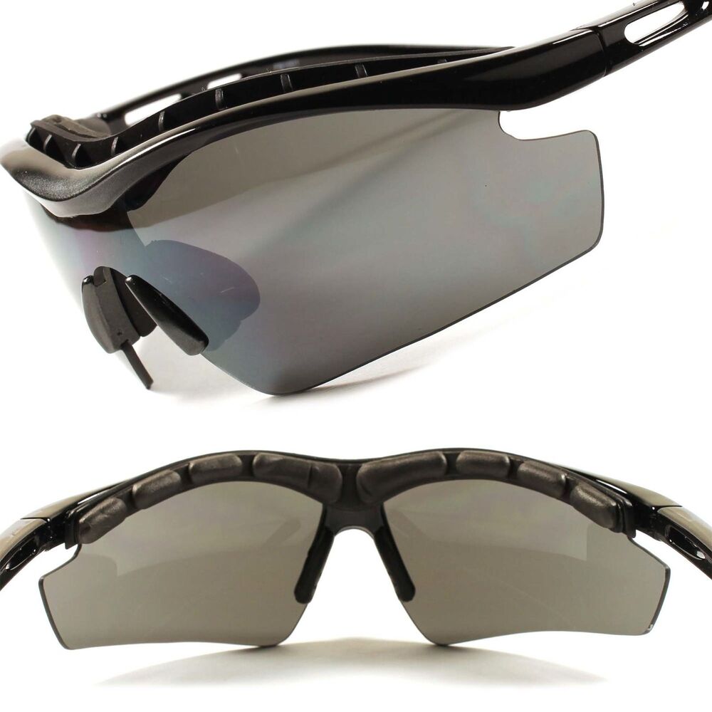 Outdoor Hunting Motorcycle Foam Padded Black Wrap Biker Sunglasses F9